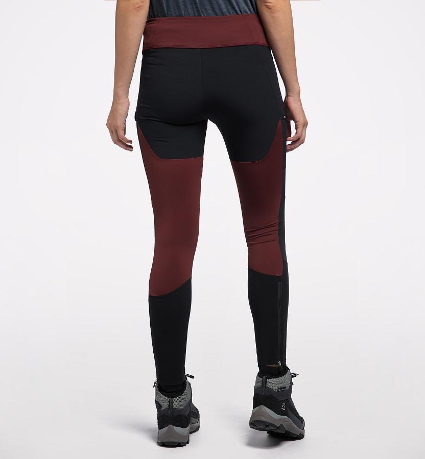 Haglöfs Womens Fjell Hybrid Tights Red/Black New Zealand 25903WOCY